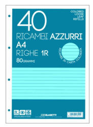 BLASETTI Ricambi gyűrűskönyv betét A/4 40 lap vonalas kék
