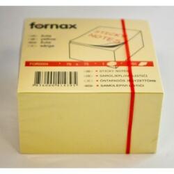 FORNAX öntapadós jegyzettömb 75x75mm 450lap sárga