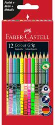 Faber-Castell Grip színesceruza 12db pasztell+neon+metallic