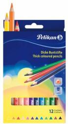 Pelikan színesceruza vastag 12db