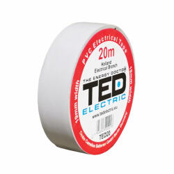 TED Electric Banda izolatoare 20m x 19mm Alba, TED (DZ086065) - antivandal
