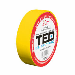 TED Electric Banda electroizolatoare TED 19mm x 20metri galbena (DZ086069)