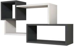 ASIR GROUP Almaren Afro fehér-antracitszürke fali polc (835PUQ1601)