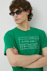 G-Star Raw pamut póló 2 db barna, nyomott mintás - barna S