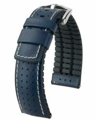Hirsch Tiger Sötétkék óraszíj - 20mm / L -120/80mm