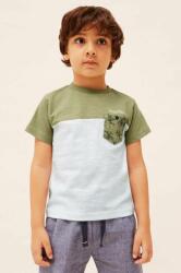 MAYORAL gyerek pamut póló zöld, nyomott mintás - zöld 128 - answear - 5 190 Ft