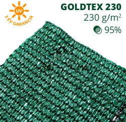 Sun-Life Árnyékoló háló, belátásgátló GOLDTEX230 1 m x 5 m zöld (28527m5) - aqua-farm