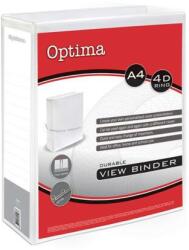 Optima Gyűrűskönyv OPTIMA panorámás A/4 4gyűrű 50mm fehér (24512) - fotoland