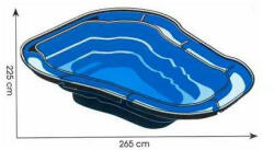 Ubbink Előregyártott tómeder Óceán II 2000 liter Ubbink (Telephelyi átvétellel) (1311040) - aqua-farm
