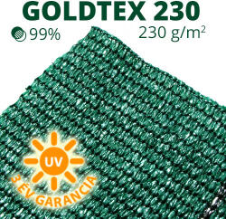 Sun-Life Árnyékoló háló, belátásgátló GOLDTEX230 1, 5 m x 50 m zöld (28535) - aqua-farm