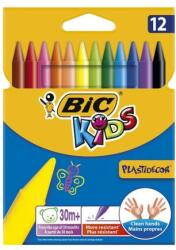 BIC Zsírkréta BIC KIDS PlastiDecor kerek hegyezett 12 színű (945764) - fotoland