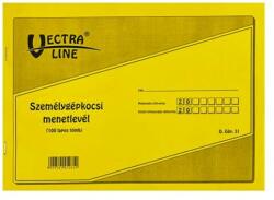 Vectra-line Nyomtatvány személygépkocsi menetlevél VECTRA-LINE A/4 - fotoland