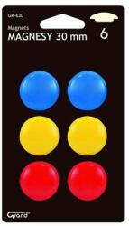 Grand Táblamágnes GRAND 30mm 6 darabos vegyes színű (130-1550) - fotoland