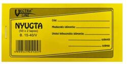 Vectra-line Nyomtatvány nyugta VECTRA-LINE 1 soros 20 db/csomag - fotoland