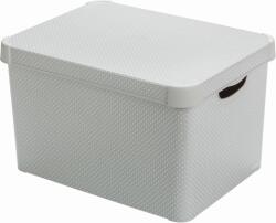 Keter DOTS L méretű dekor tároló láda, szürke 246070 (04711-F52) (246070)