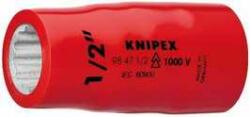KNIPEX 98 47 9/16" Dugókulcsbetét (kettős hatlap) 1/2"-os belső négyszöggel 55 mm (98 47 9 16)