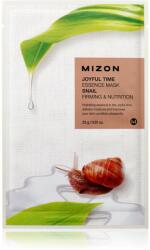 Mizon Joyful Time Snail mască textilă nutritivă cu efect de întărire 23 g