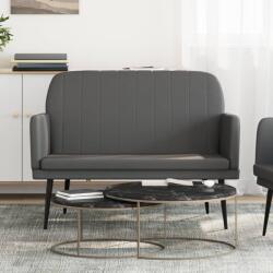 vidaXL Bancă, gri, 107x80x81 cm, piele ecologică (351401)