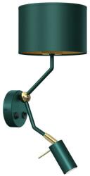 MILAGRO Lampă de perete VERDE 1xE27/60W/230V + 1xGU10-MR11/7W verde (MI1718)