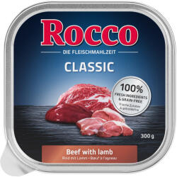 Rocco 27x300g Rocco Classic tálcás nedves kutyatáp- Marha & bárány
