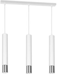 Luminex Lustră pe cablu NEST 3xGU10/8W/230V albă/crom lucios (LU1054)