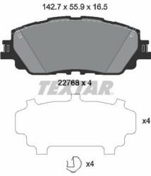 TEXTAR set placute frana, frana disc TEXTAR 2276801 (2276801)