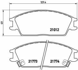 BREMBO set placute frana, frana disc BREMBO P 30 024 - automobilus