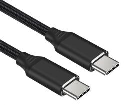 Cablu USB type C T-T 240W 1m brodat Negru, ku31cv1 (KU31CV1)