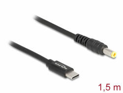 Delock Laptop töltőkábel USB Type-C apa - 5, 5 x 2, 5 mm apa (87978)