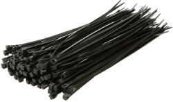 Logilink Kábelkötegelő, PA66, 100 db, fekete (KAB0003B)