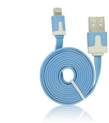 Blue Star USB - IPHO 5/5C/5S/6/6 Plus/iPAD Mini iOS8.3 kompatibilis vékony kábel (kék) (BS201720)