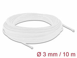 Delock Fonott kábelharisnya nyújtható 10 m x 3 mm fehér (20692) - dstore