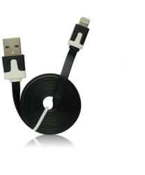 Blue Star USB - IPHO 5/5C/5S/6/6 Plus/iPAD Mini vékony kábel (fekete) (BS201713)