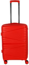 Pony Portofino piros 4 kerekű közepes bőrönd (Z04-M-piros)