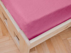  Cearsaf Jersey cu elastic 90x200 cm roz