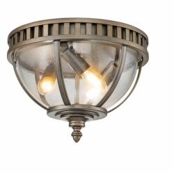 Kichler Plafonieră Kichler Halleron, bronz, D: 30, 5 cm, IP44, KL-HALLERON-F-BU (KL-HALLERON-F-BU)