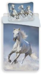 Jerry Fabrics Lenjerie de pat Horses white Bumbac, 140/200, 70/90 cm Lenjerie de pat