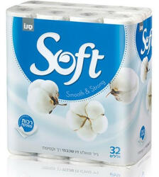 SANO Hartie igienica Sano Soft Silk White 2 straturi, 32 role (7290005427138)