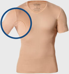 Covert Underwear Tricou culoarea pielii, sub cămașă pentru absorbția transpirației cul. pielii XL
