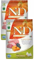 N&D Dog Grain Free Adult Mini Pumpkin &Wild Boar & Apple 2x7 kg