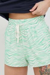 Billabong rövidnadrág női, zöld, mintás, magas derekú - zöld XL