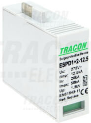 Tracon T1+T2 AC típusú túlfeszültség levezető betét 12.5 M 12, 5kA 275V (ESPD1-2-12-5M)
