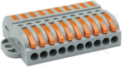 Tracon Csavar nélküli vezetékösszekötő, toldó, nyitható 0, 5-4mm2, 32A, 400VAC 10P (OVOFT1010) - vilagitasok
