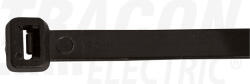 Tracon Normál kábelkötegelő 850×12.6mm, fekete (851PR)