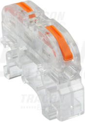 Tracon Csavar nélküli vezetékösszekötő, toldó, nyitható, átlátszó 0, 5-4mm2, 32A, 400VAC 1P (OVOKT11) - vilagitasok
