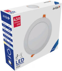 Avide LED Beépíthető Kerek Mennyezeti Lámpa ALU 6W CW 6400K (ACRPCW-R-6W-ALU) - vilagitasok