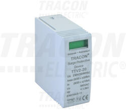 Tracon DC túlfszültség levezető betét 1000 VDC, 20/40 kA (8/20s) 2P (TTV2-40-DC-1000-M)