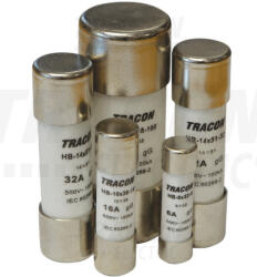 Tracon Hengeres biztosító gG 25A, 500VAC, 100kA, 14x51 (HB-14X51-25) - vilagitasok