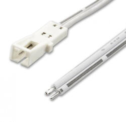 Isoled Csatlakozó kábel 30cm anya-üres MiniAMP csatlakozóval 2 eres fehér 3A (ISO114492)