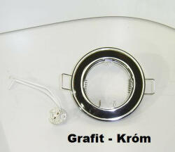 ELMARK Beépíthető spot lámpatest SA-71 fix Grafit-króm (9271-GR-CH)
